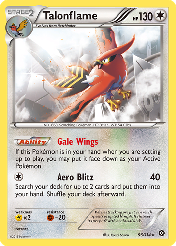 Talonflame 96, Steam Siege