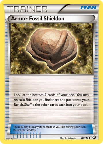 Armor Fossil Shieldon 98, Steam Siege