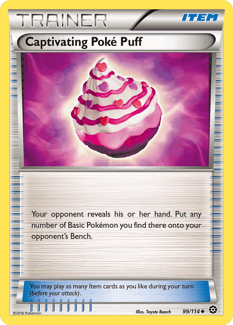 Captivating Poké Puff #99 from Steam Siege - Uncommon - Illustrated by Toyste Beach
