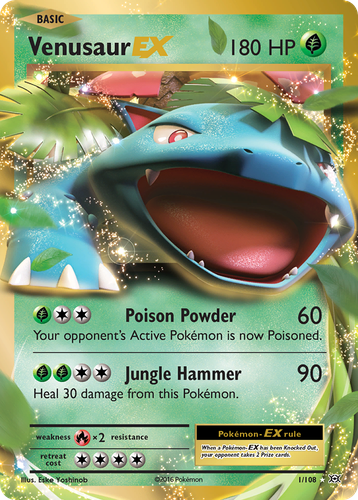 Venusaur-EX Pokémon TCG card art