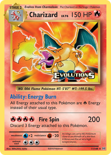 Charizard Pokémon TCG card art