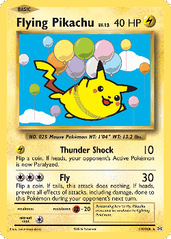 Flying Pikachu 110, Evolutions