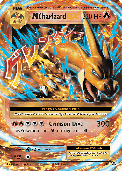 M Charizard-EX Pokémon TCG card art