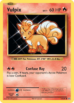 Vulpix Pokémon TCG card art