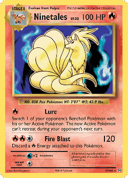 Ninetales Pokémon TCG card art