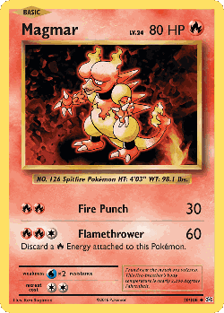 Magmar Pokémon TCG card art