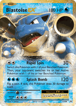 Blastoise-EX Pokémon TCG card art