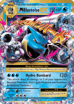 M Blastoise-EX Pokémon TCG card art