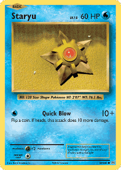 Staryu 30, Evolutions