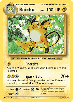 Raichu 36, Evolutions