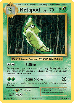 Metapod Pokémon TCG card art