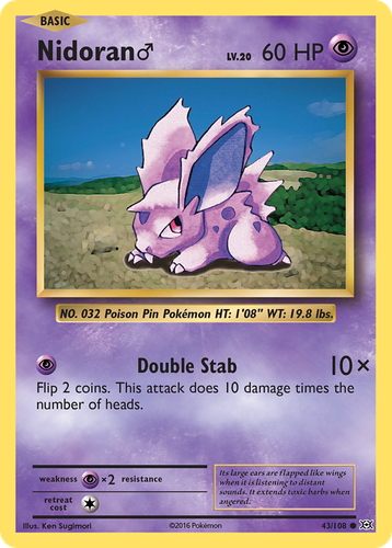Nidoran ♂ 43, Evolutions