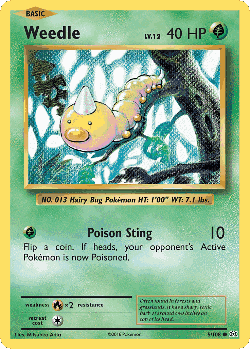 Weedle Pokémon TCG card art