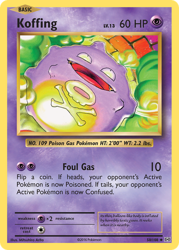 Koffing 50, Evolutions
