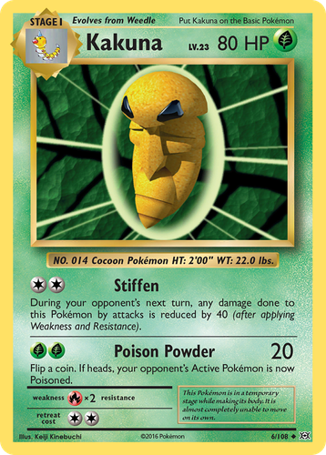 Kakuna Pokémon TCG card art