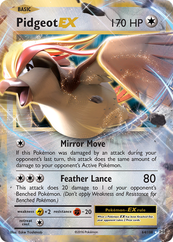 Pidgeot-EX 64, Evolutions