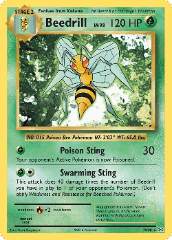Beedrill Pokémon TCG card art