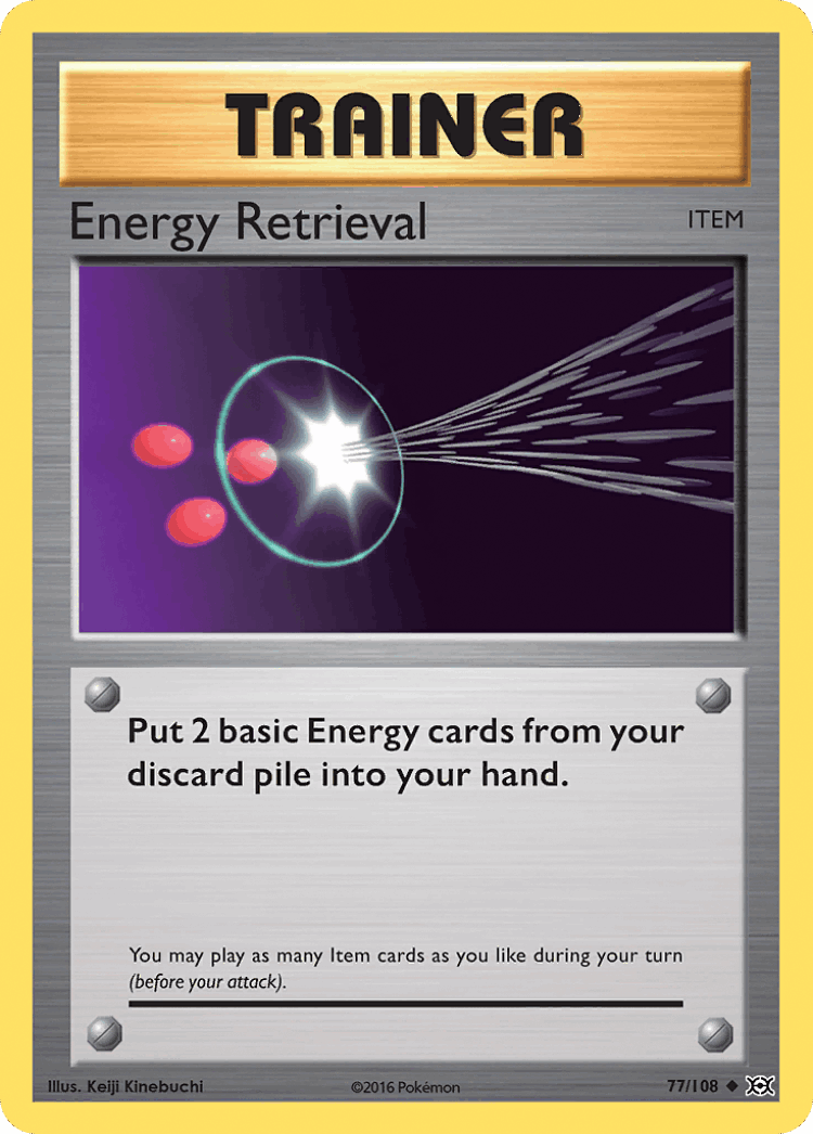 Energy Retrieval #77 from Evolutions - Uncommon - Illustrated by Keiji Kinebuchi