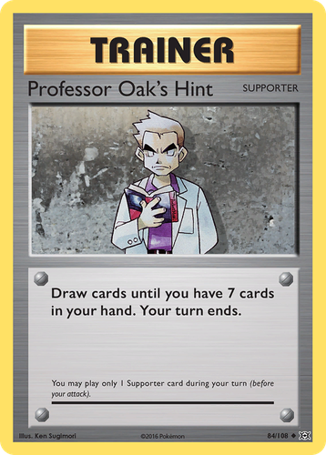 Professor Oak's Hint 84, Evolutions