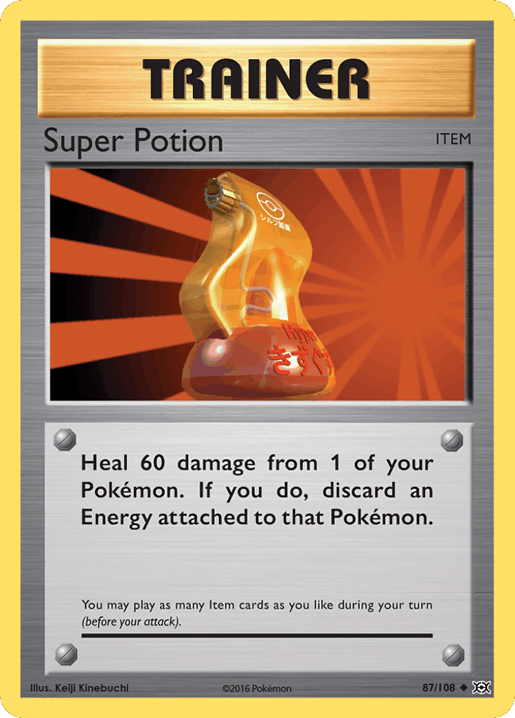 Super Potion #87 from Evolutions - Uncommon - Illustrated by Keiji Kinebuchi