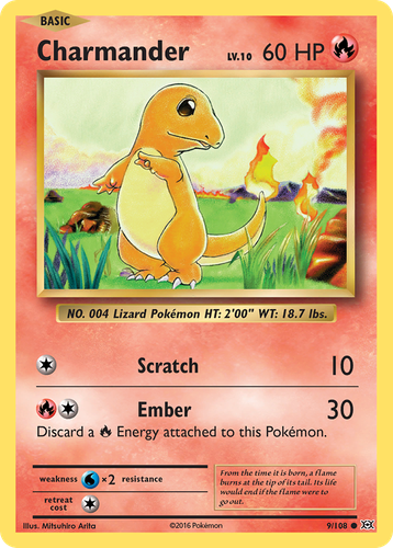 Charmander Pokémon TCG card art