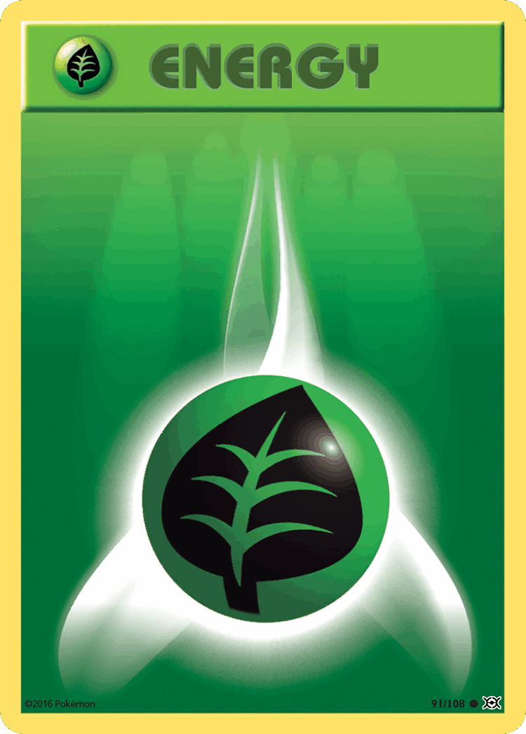 Grass Energy #91 from Evolutions - Common