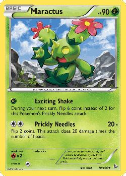 Maractus Pokémon TCG card art