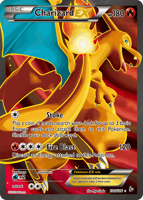 Charizard-EX card art