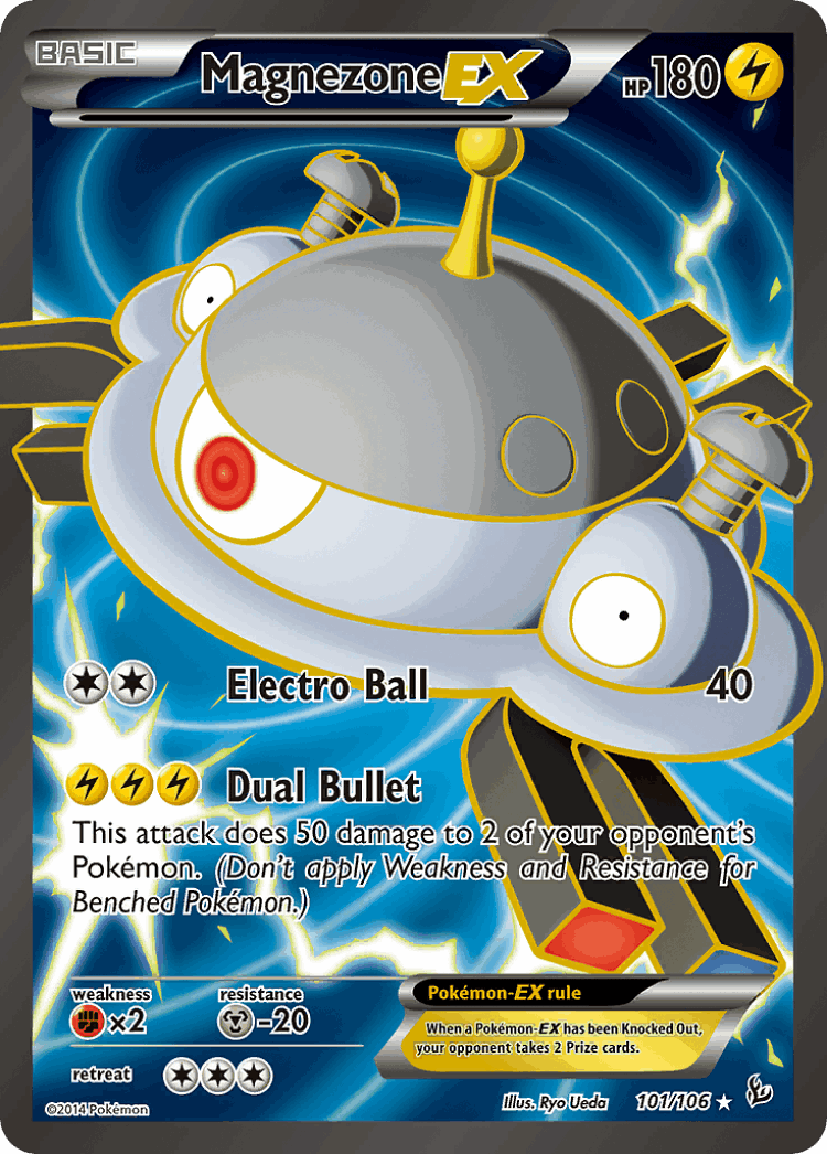 Magnezone-EX #101 from Flashfire - Rare Ultra - Illustrated by Ryo Ueda