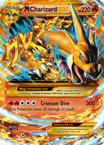 M Charizard-EX 107, Flashfire