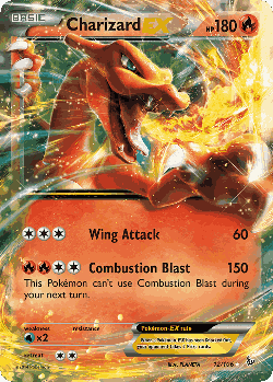Charizard-EX Pokémon TCG card art