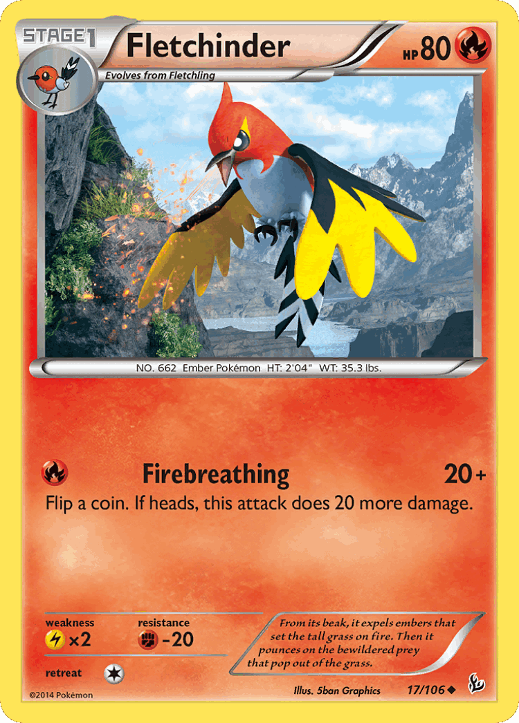 Fletchinder #17 from Flashfire - Uncommon - Illustrated by 5ban Graphics