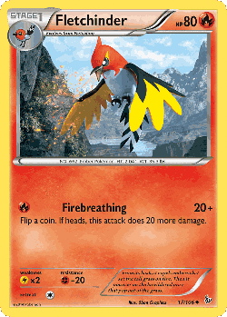 Fletchinder Pokémon TCG card art
