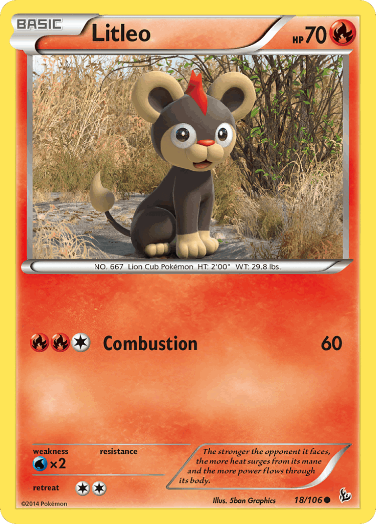 Litleo #18 from Flashfire - Common - Illustrated by 5ban Graphics