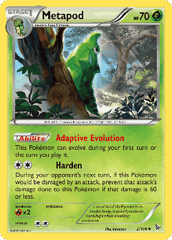 Metapod Pokémon TCG card art