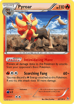 Pyroar Pokémon TCG card art