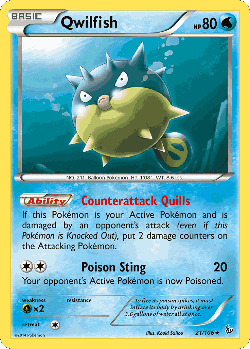 Qwilfish Pokémon TCG card art