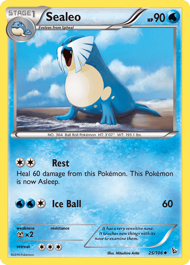Sealeo #25 from Flashfire - Uncommon - Illustrated by Mitsuhiro Arita