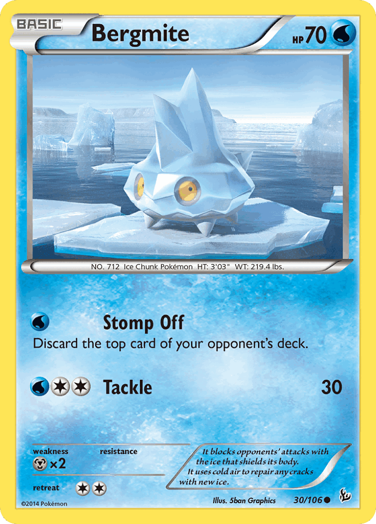 Bergmite #30 from Flashfire - Common - Illustrated by 5ban Graphics