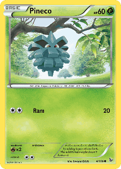 Pineco Pokémon TCG card art