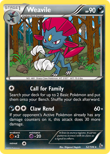 Weavile 52, Flashfire