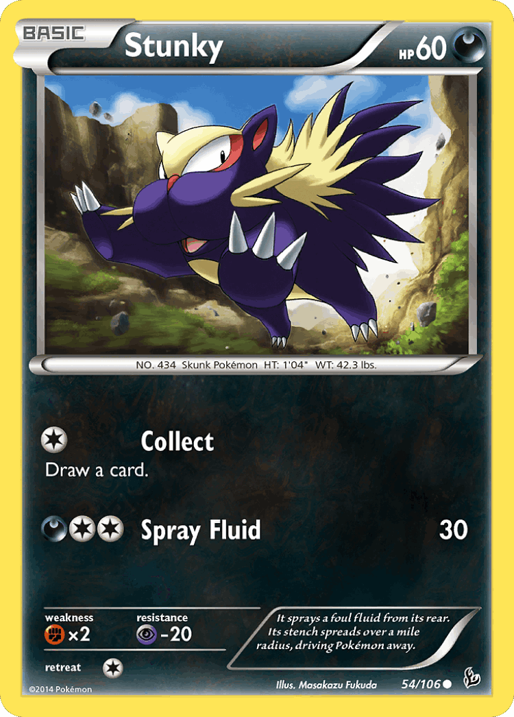 Stunky #54 from Flashfire - Common - Illustrated by Masakazu Fukuda
