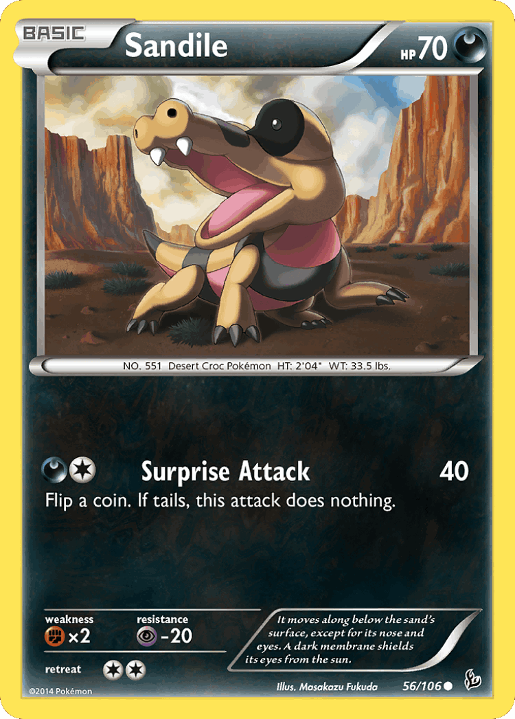 Sandile #56 from Flashfire - Common - Illustrated by Masakazu Fukuda