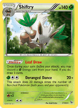 Shiftry Pokémon TCG card art
