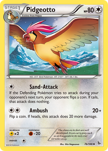 Pidgeotto 76, Flashfire