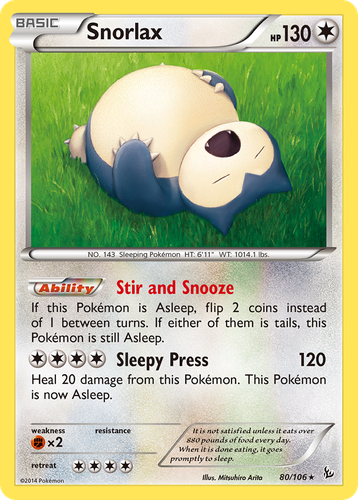 Snorlax 80, Flashfire