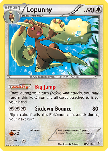 Lopunny 85, Flashfire
