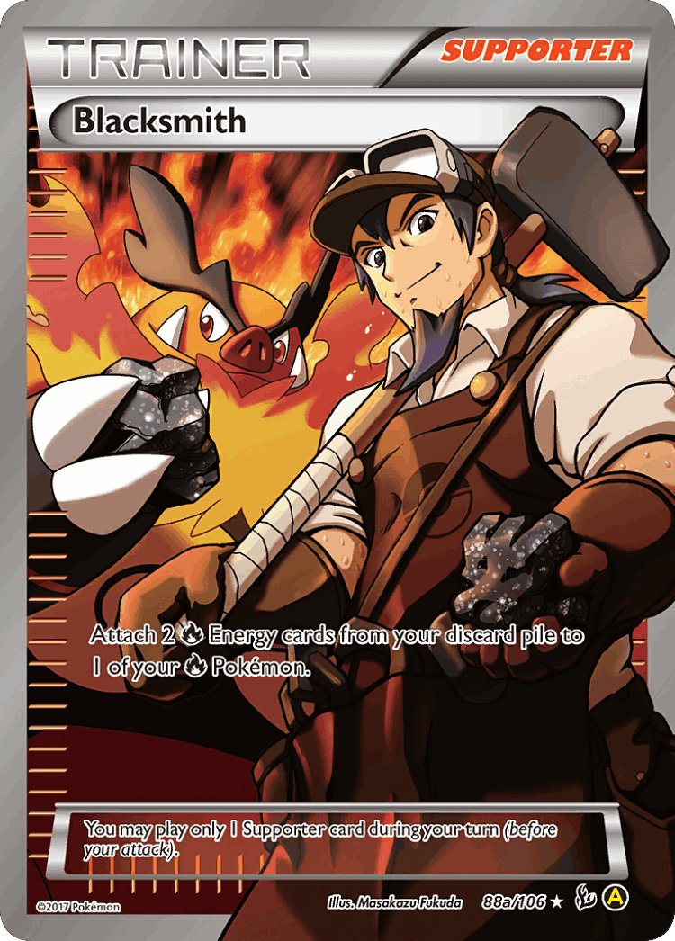 Blacksmith #88 from Flashfire - Rare Ultra - Illustrated by Masakazu Fukuda