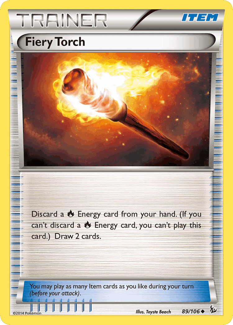 Fiery Torch #89 from Flashfire - Uncommon - Illustrated by Toyste Beach