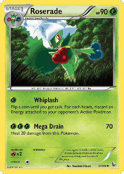 Roserade Pokémon TCG card art